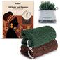 CORATED African Net Sponge with Knots Authentic, Shower Loofah Bath Sponge