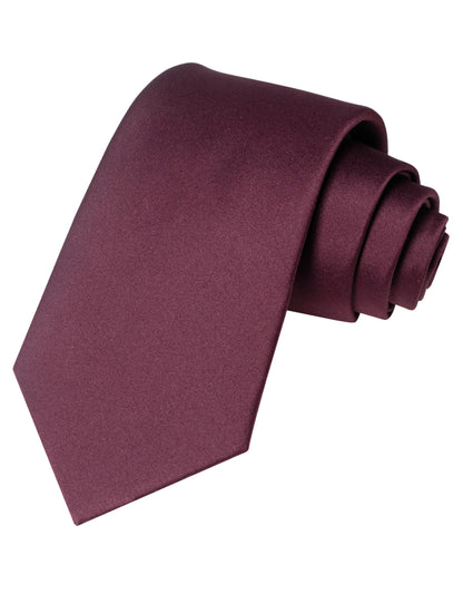 JEMYGINS Solid Color Tie Mens Necktie for Business and Wedding