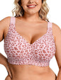 OEAK Womens Wireless Jelly Bras Plus Size Support Push Up Comfortable Bra