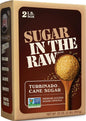 In The Raw Granulated Turbinado Cane Sugar, 2 lb Box, Pure, All-Natural Turbinado Sugar, Non-GMO Project Verified, Kosher, Vegan and Gluten Free (Pack of 12)