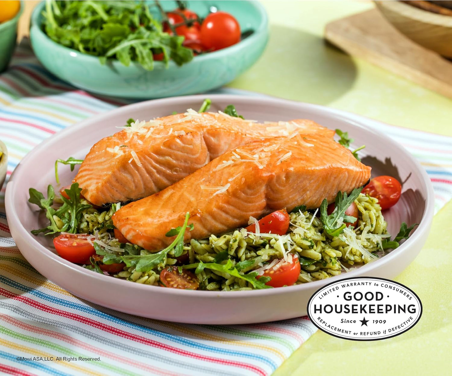 MOWI Atlantic Salmon 12oz, 2 Portions, Fresh Never Frozen