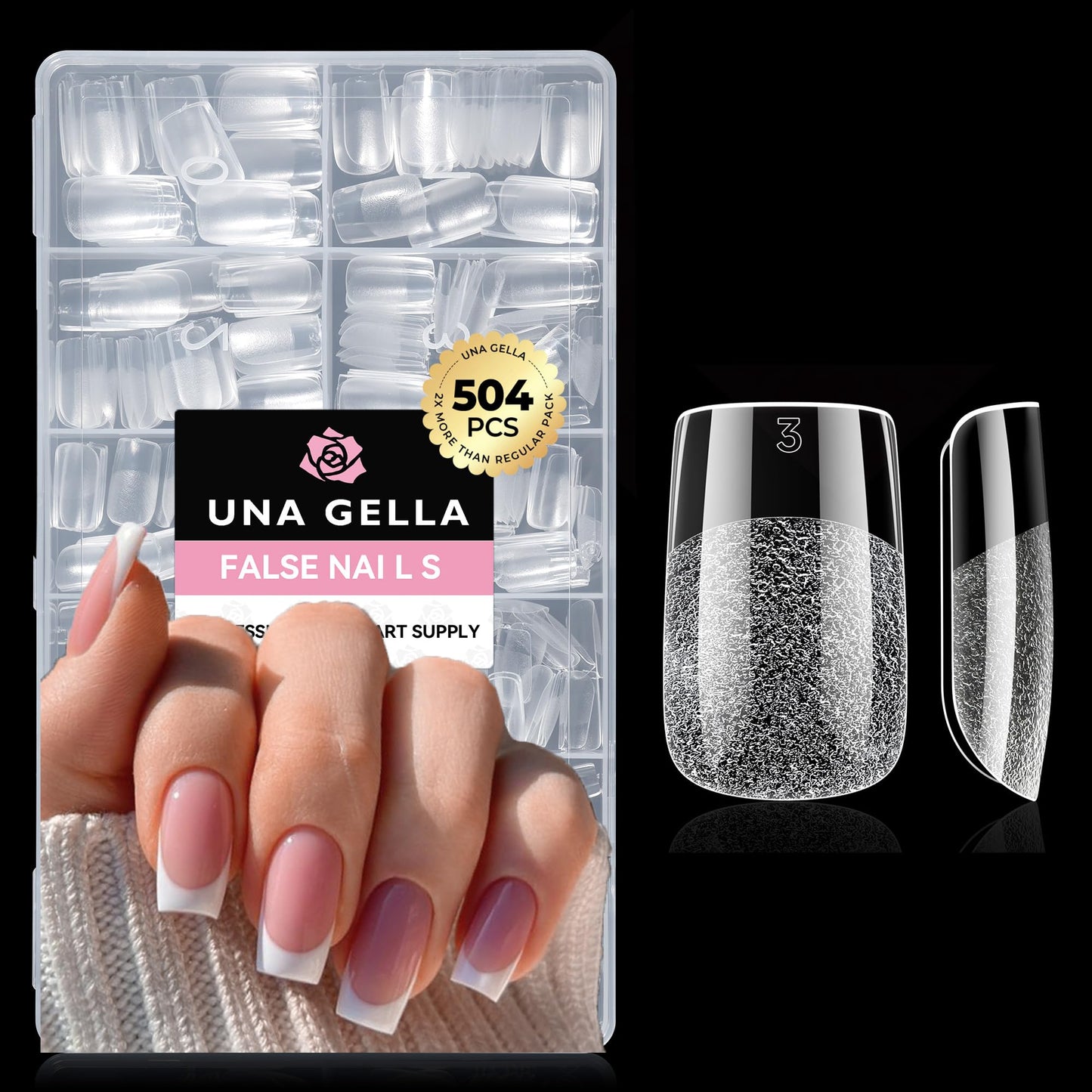 UNA GELLA 9 in 1 Gel Nail Glue U V Super Hold for Gel Nails Tips 10ml