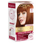 L'Oreal Paris Excellence Crème Permanent Hair Dye, Triple Care Hair Color with Hyaluronic Acid for 100% Gray Coverage, 4 Dark Brown, 1 Kit (Packaging May Vary)