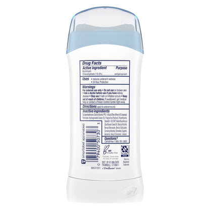 Dove Antiperspirant Deodorant Stick Original Clean 2.6 oz 2PK