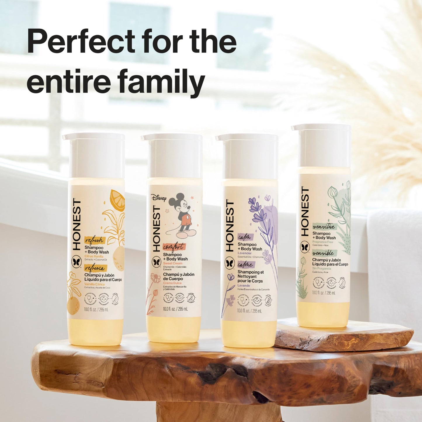 The Honest Company Shampoo & Body Wash, Tear-Free, Fragrance-Free, 10 fl oz