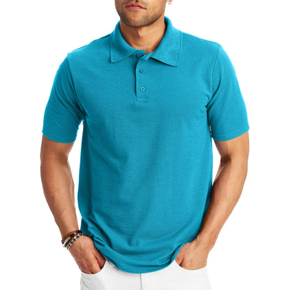 Hanes Men’s X-Temp Short Sleeve Polo Shirt, Midweight Men's Shirt