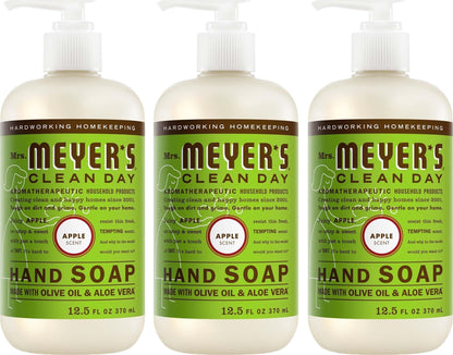 MRS. MEYER'S CLEAN DAY Hand Soap, Basil Scent, 12.5 Fl Oz Bottle - 3 Pack