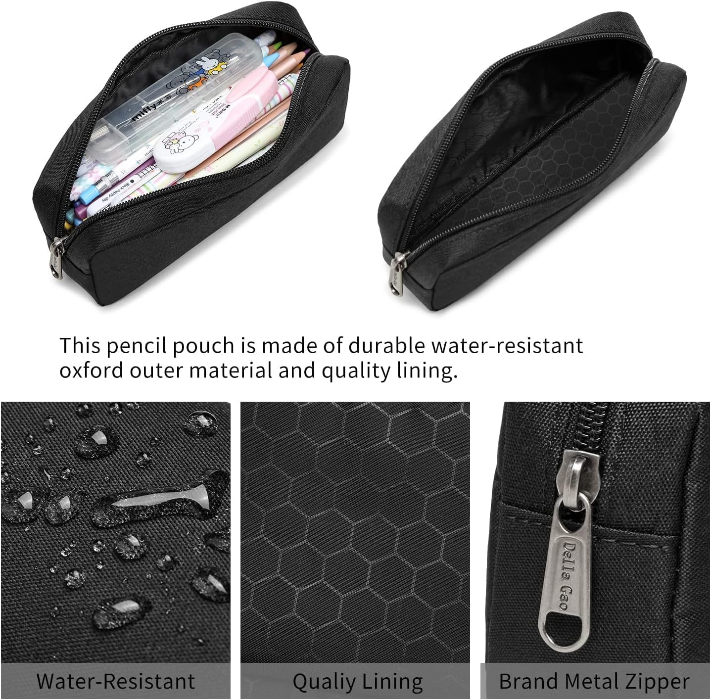 Della Gao Pencil Case Small Pencil Pouch Aesthetic Pencil Box