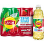 Lipton Zero Sugar Iced Tea, Green Tea Citrus, 16.9 fl oz Bottles, (12 Pack), 100% DV Vitamin C