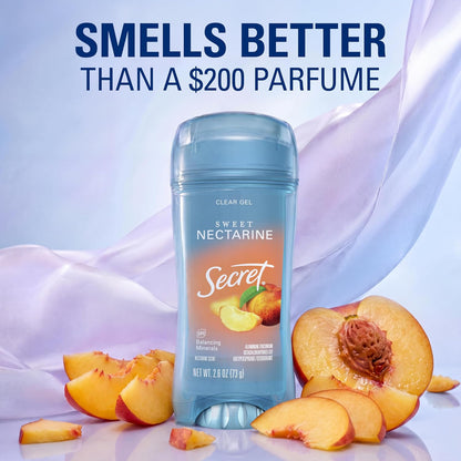 Secret Fresh Antiperspirant Deodorant for Women, 72hr Freshness on the Rocks with Pro-Hyaluronic Acid, Miami Mocktails Edition, Clear Gel, Pineapple Paradise with Pineapple & Coconut Scent, 2.6 oz