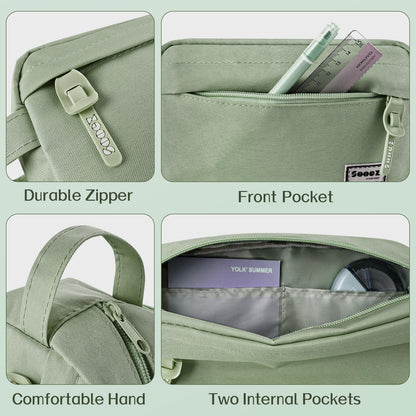 Sooez Original High Capacity Pencil Case, Big Pencil Bag Pouch Organizer