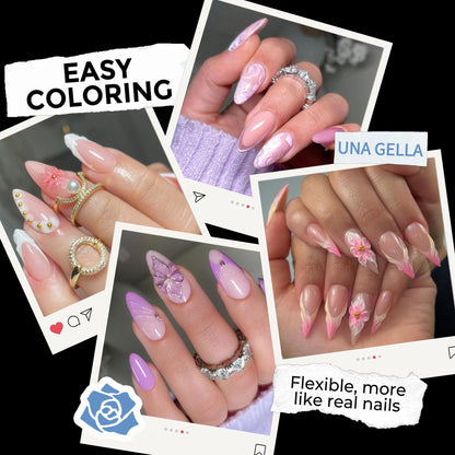 UNA GELLA 15g Nail Glue for Press On Nails with 20ml Nail Glue Remover Kit