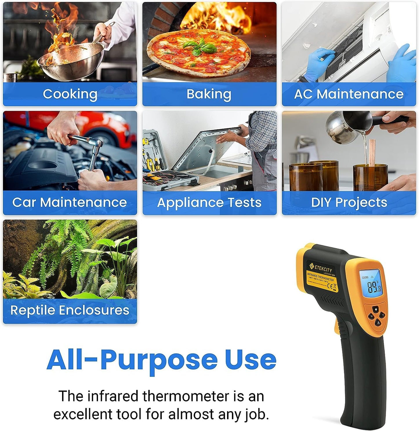 Etekcity Infrared Thermometer Laser Temperature Gun 774