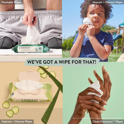 The Honest Company Multi-Use Baby Wipes, Pattern Play, 720 Count