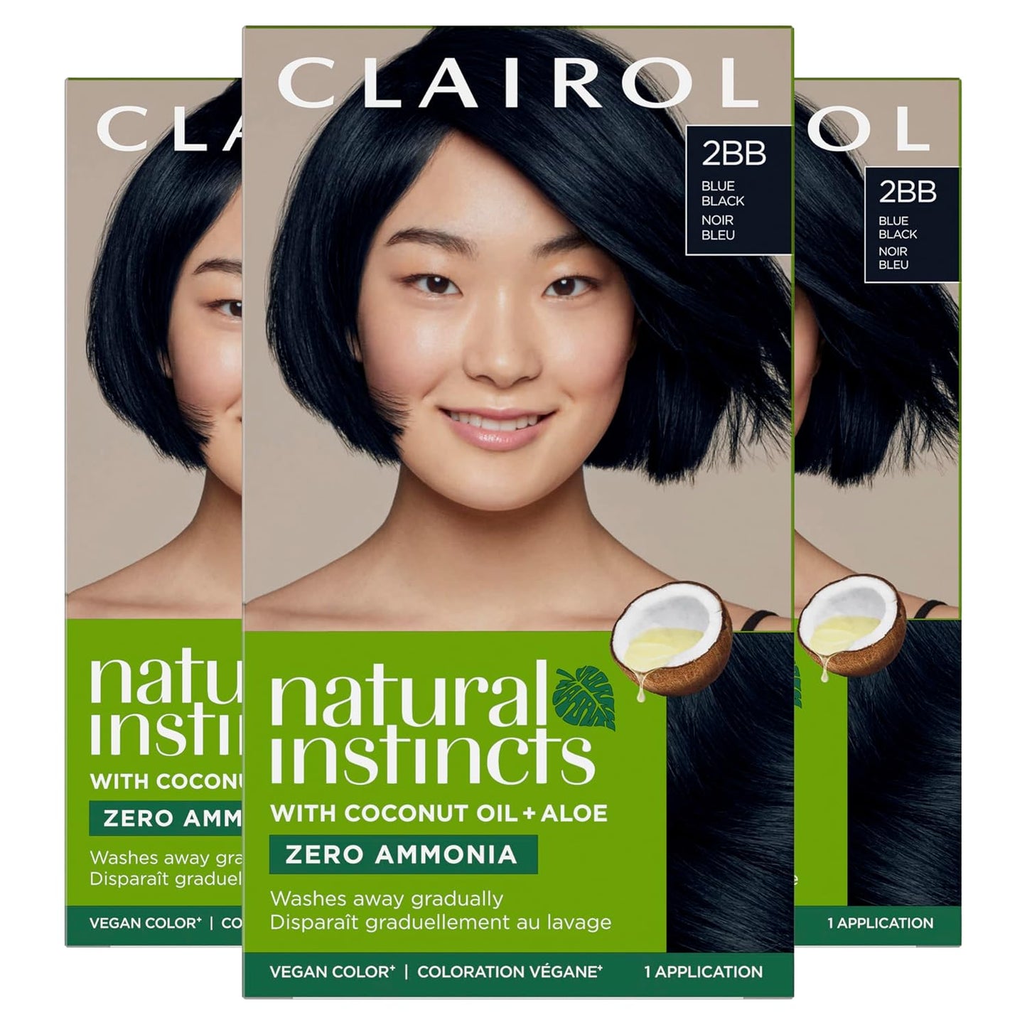 Clairol Natural Instincts Demi-Permanent Hair Dye, 4 Dark Brown | 1 Pack