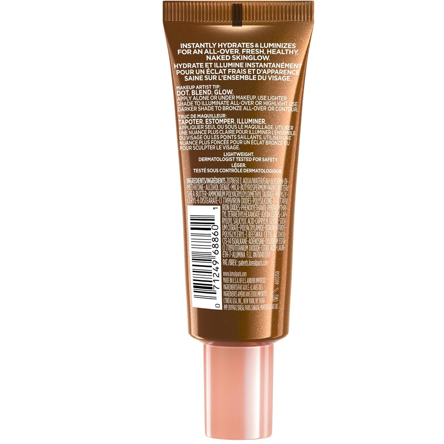 L'Oreal Paris Makeup True Match Lumi Glotion, Natural Glow Enhancer, Illuminator Highlighter, Bronzing Drops For a Sun-Kissed Glow, 903 Medium