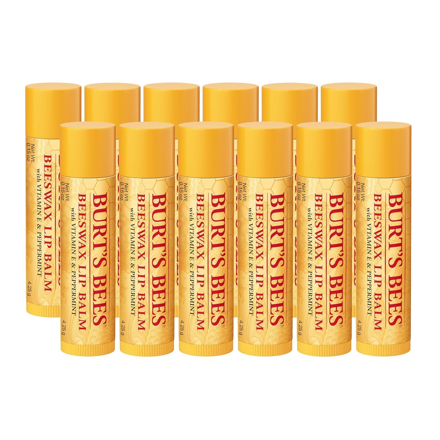 Burt's Bees Lip Balm, Pomegranate, 0.15 oz., 4 Tubes