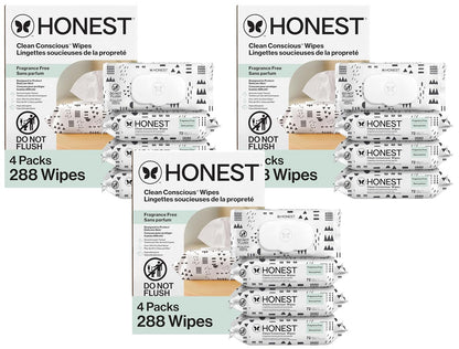 The Honest Company Multi-Use Baby Wipes, Pattern Play, 720 Count