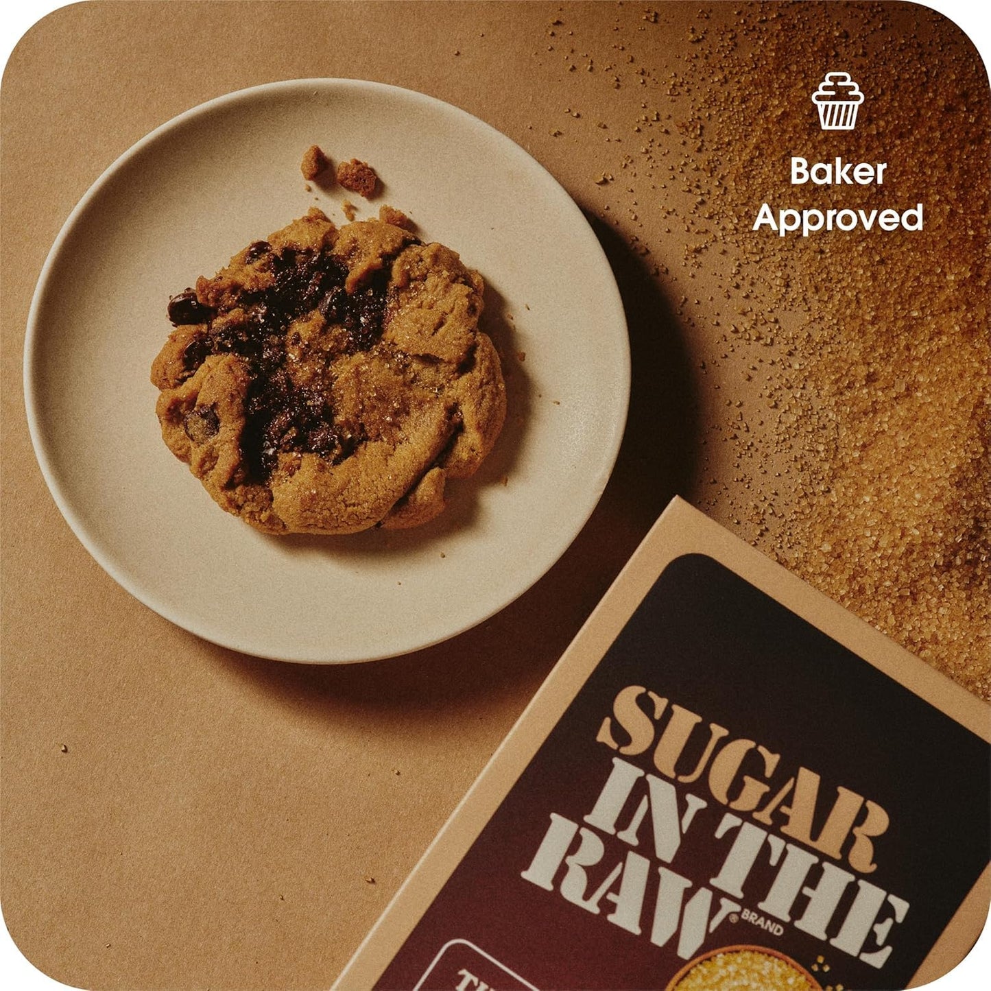 In The Raw Granulated Turbinado Cane Sugar, 2 lb Box, Pure, All-Natural Turbinado Sugar, Non-GMO Project Verified, Kosher, Vegan and Gluten Free (Pack of 12)
