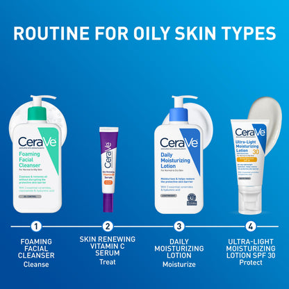 CeraVe Daily Moisturizing Lotion, Face and Body Lotion, Skin care, 19oz