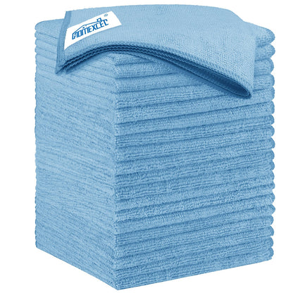 HOMEXCEL Microfiber Cleaning Cloth 12 Pack, 12.5 x 12.5 inch Microfiber Towels for Cars, Ultra Absorbent Washing Cloth, Lint Free Streak Free Cleaning Rags for Car, Kitchen, and Window (Grey)
