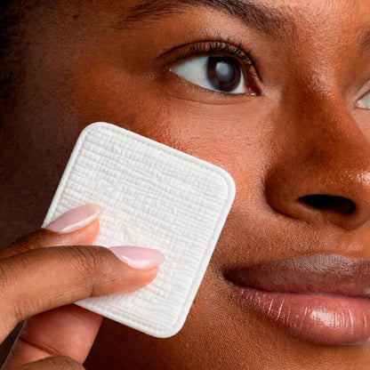 Cliganic Extra Large Face Pads (100 Count) - Soft, Extra Absorbent, Ultra Durable, Hypoallergenic, For Makeup, Nail Polish & Daily Buildup Removal, Toner & Cleanser Application, Dual Sided & Lint-Free