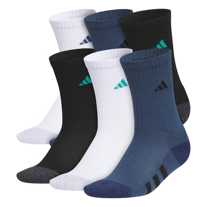 adidas Kids Athletic Cushioned 6-Pack Crew (Little Kid/Big Kid/Adult)