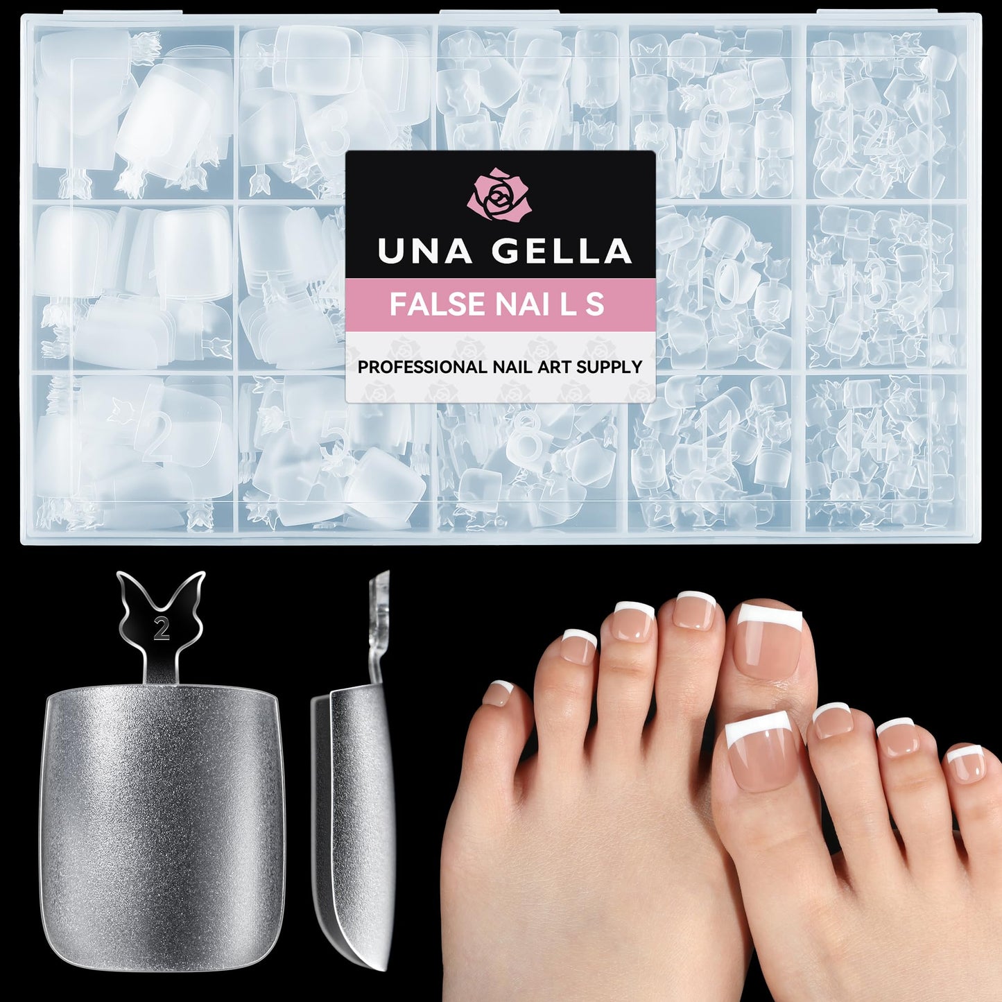 UNA GELLA 9 in 1 Gel Nail Glue U V Super Hold for Gel Nails Tips 10ml