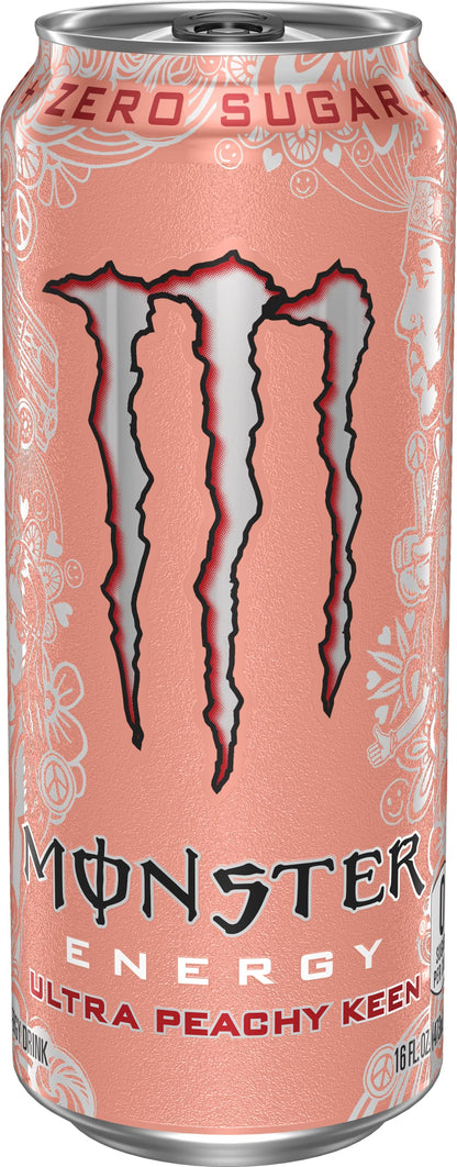 Monster Energy Zero Ultra, Sugar Free Energy Drink, 16 Ounce