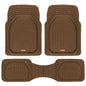 Motor Trend -2 Piece Front Car Floor Mats- Black FlexTough Contour Liners-Deep Dish Heavy Duty Rubber Floor Mats for Car SUV Truck & Van-All Weather Protection, Universal Trim to Fit