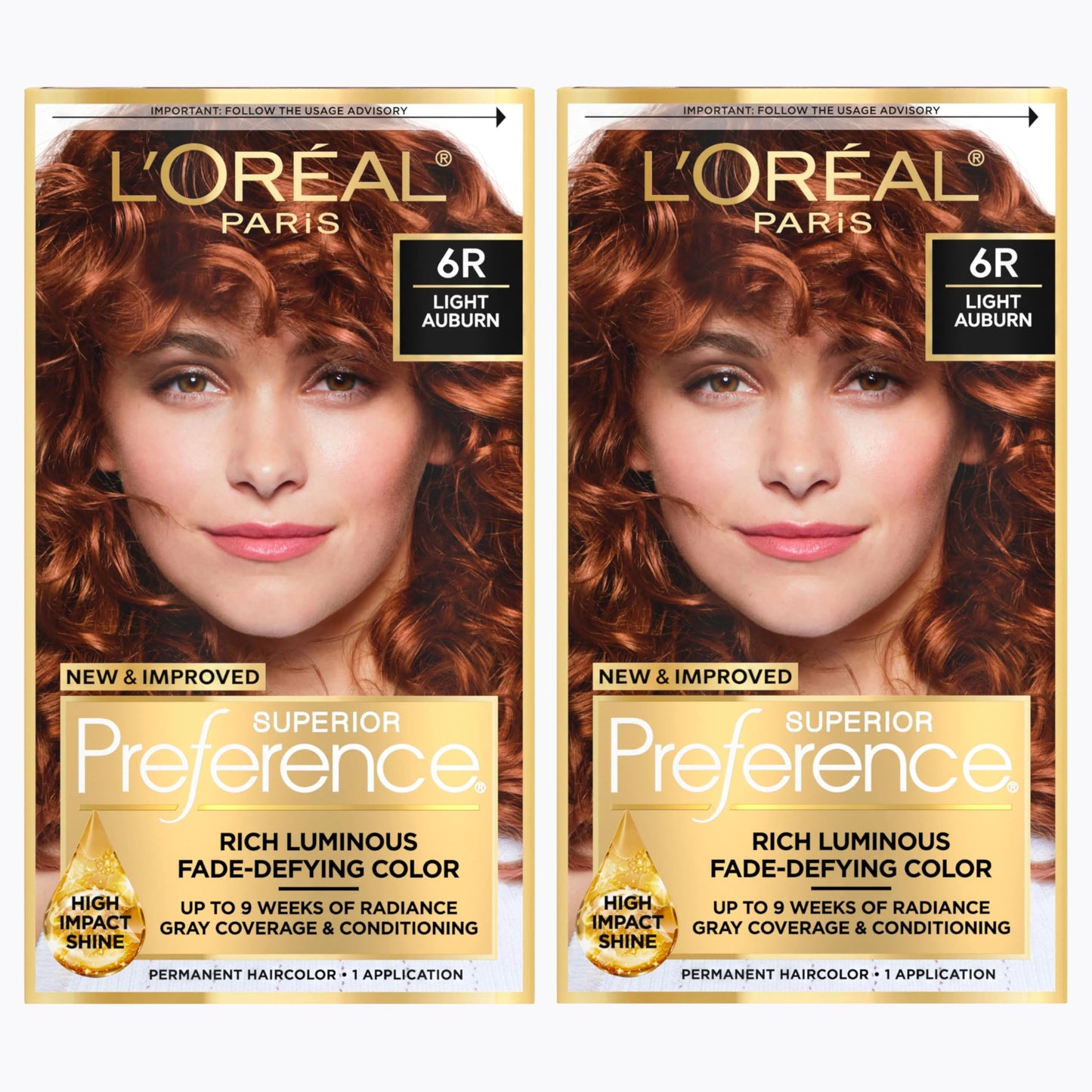 L'Oreal Paris Superior Preference Luminous Fade-Defying Permanent Hair Color, Hair Dye For Up to 9 Weeks of Radiance, Medium Brown 5, 1 Hair Dye Kit