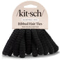 Kitsch Elastic Hair Ties No Damage | Stretchable Hair Bands - Neutral 12pcs