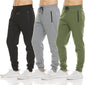 PURE CHAMP Sweatpants for Men 3 Pack Fleece Athletic Workout Joggers Mens Sweatpants with Zipper Pockets Size S-3XL
