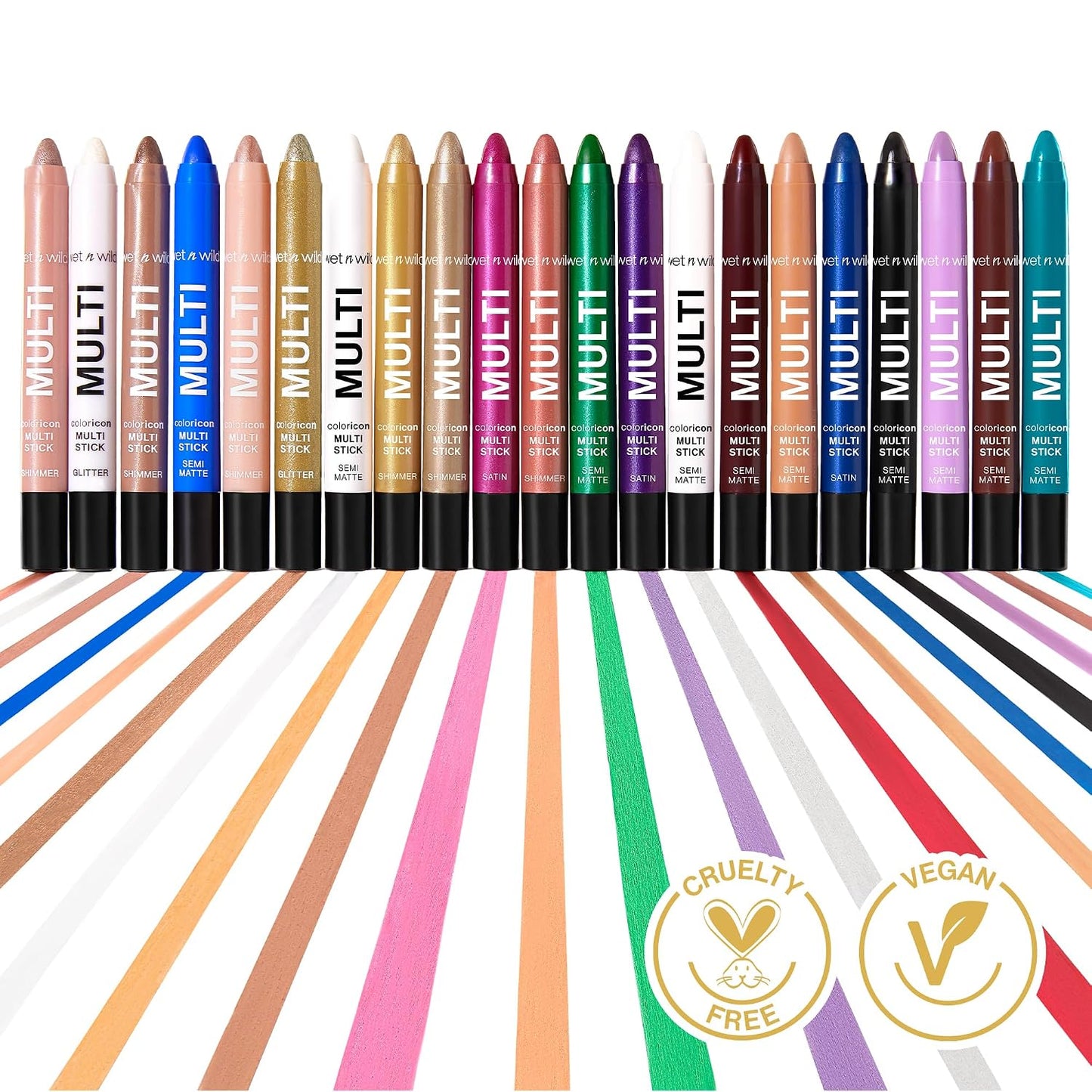 wet n wild Color Icon Cream Eyeliner Eyeshadow Multi-Stick, Moisturizing, Nourishing Velvety Cream-to-Powder Buildable & Blendable Formula, Cruelty-Free & Vegan - Brown Sugar