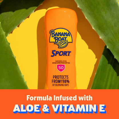Banana Boat Sport Ultra Sunscreen Lotion SPF 30, Travel Size 3oz Twin Pack, Sweat & Water Resistant Sunblock for Active Lifestyle(Pack of 2)