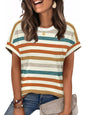 WIHOLL Womens Tops Short Sleeve Shirts Summer Outfits 2026 Spring Dressy Casual Clothes Clothing