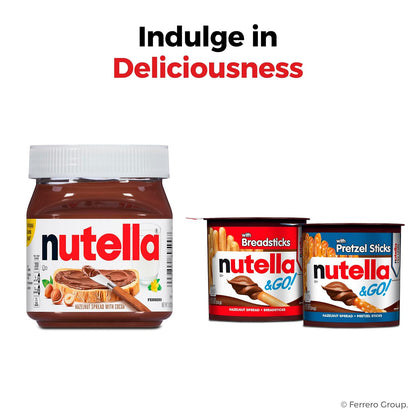 Nutella Biscuits Cookies Filled with Nutella Hazelnut Spread, Sweet Snack Pack, 9.7 oz