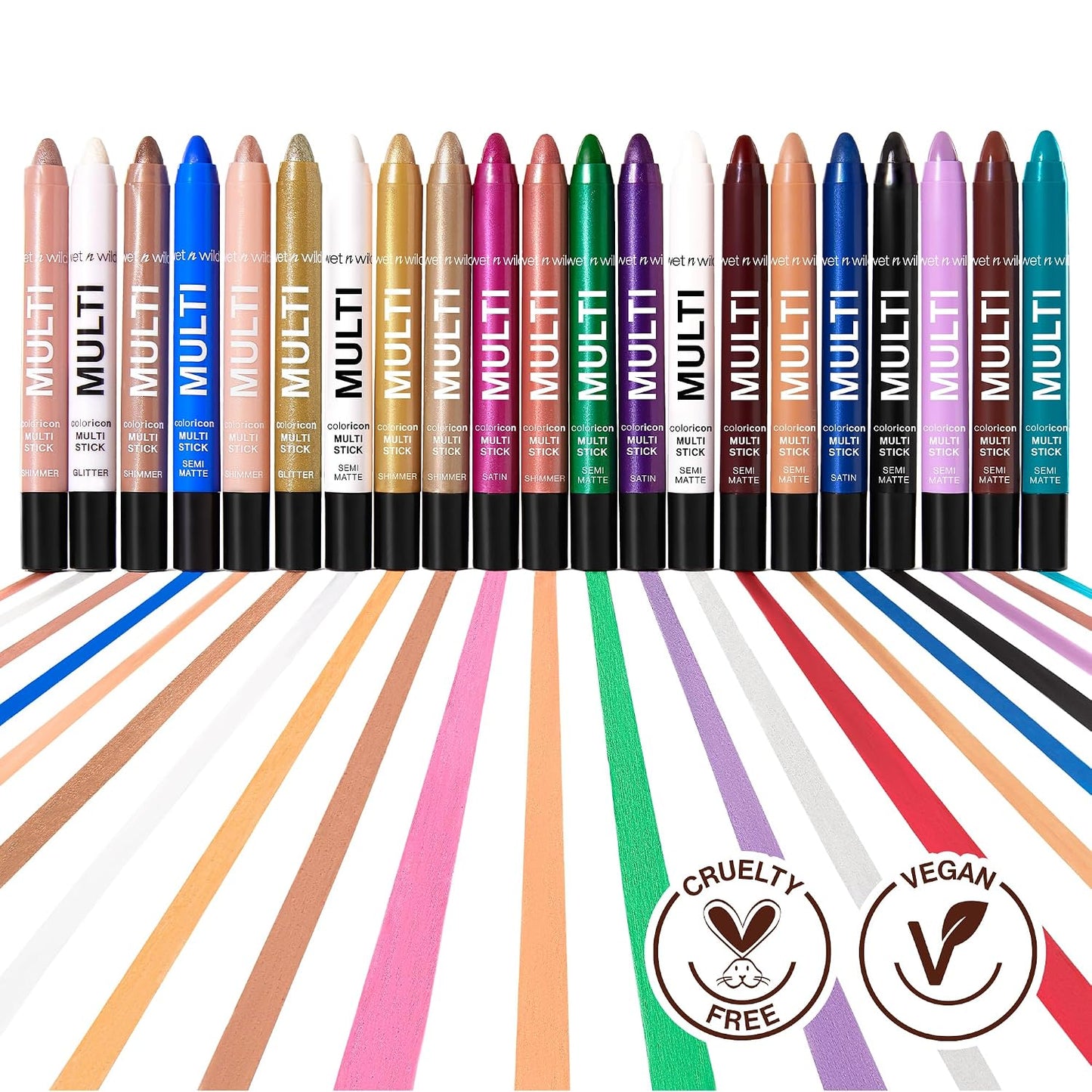 wet n wild Color Icon Cream Eyeliner Eyeshadow Multi-Stick, Moisturizing, Nourishing Velvety Cream-to-Powder Buildable & Blendable Formula, Cruelty-Free & Vegan - Brown Sugar