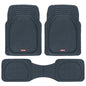 Motor Trend -2 Piece Front Car Floor Mats- Black FlexTough Contour Liners-Deep Dish Heavy Duty Rubber Floor Mats for Car SUV Truck & Van-All Weather Protection, Universal Trim to Fit