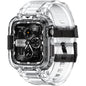 amBand Bands Compatible with Apple Watch 9/8/7/6/5/4 & SE 3/2/1 45mm/44mm Case for Men, M1 Sport Series Rugged Case Protective Cover for iWatch SE3/SE2/6/SE/5/4 44/45 mm Men Black