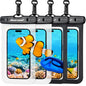 Hiearcool Waterproof Phone Pouch, Waterproof Phone Case, Black&Green 2-Pack