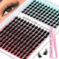 Lash Clusters Wispy 100D Eyelash Clusters 10-18mm Fluff Cluster Eyelash Extensions D Curl No Plastic Feel Individual Lashes Extension 204 Pcs Versatile False Eyelashes Clusters