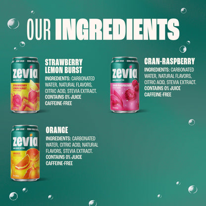 Zevia Zero Sugar Soda, Cola, 12 oz Cans (24-Pack) – Naturally Sweetened, Zero Calorie Sugar Free Soda - Non-GMO Project Verified, Gluten-Free, Vegan