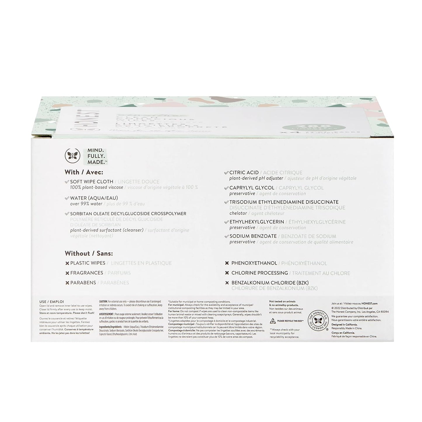 The Honest Company Multi-Use Baby Wipes, Pattern Play, 720 Count