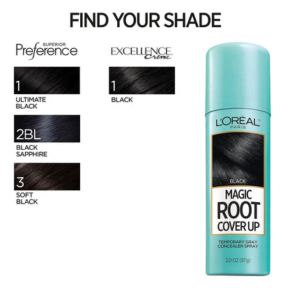 L'Oreal Paris Magic Root Cover Up Gray Hair Spray, 100% Gray Hair Coverage with Buildable, Lightweight, Transfer-Resistant, and Temporary Formula, Ammonia-Free, Dark Blonde, 2 oz (1 Count)