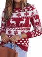 Arach&Cloz Women's Wool Blend Classic Crew Neck Casual Fall Sweaters