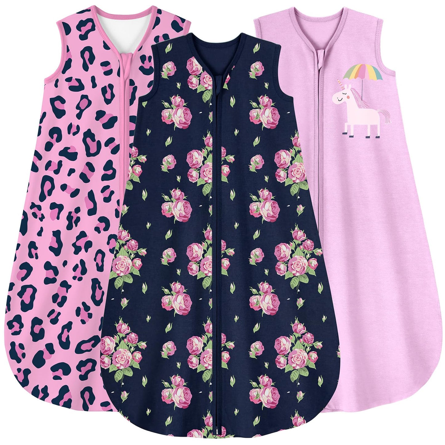 Yoofoss Baby Sleep Sack 0-6 Month 0.5TOG 100% Organic Cotton 2-Way Zipper
