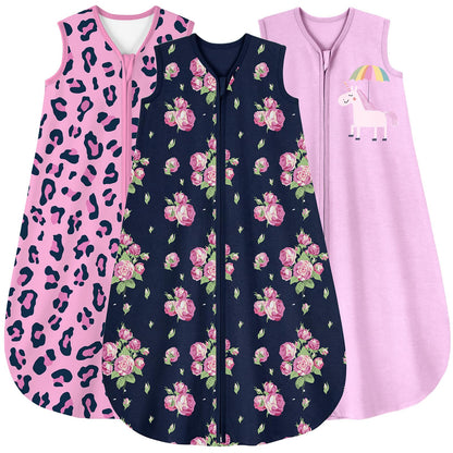Yoofoss Baby Sleep Sack 0-6 Month 0.5TOG 100% Organic Cotton 2-Way Zipper