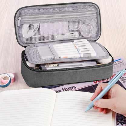 WEMATE Pencil Case, Large Storage Organizer, Makeup Bag, Teacher Must - have, Big Pencil Pouch, Marker Case for College