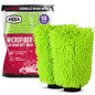 AIDEA Car Wash Mitt Microfiber, 4PK,Car Wash Brush, Green 8''X12''
